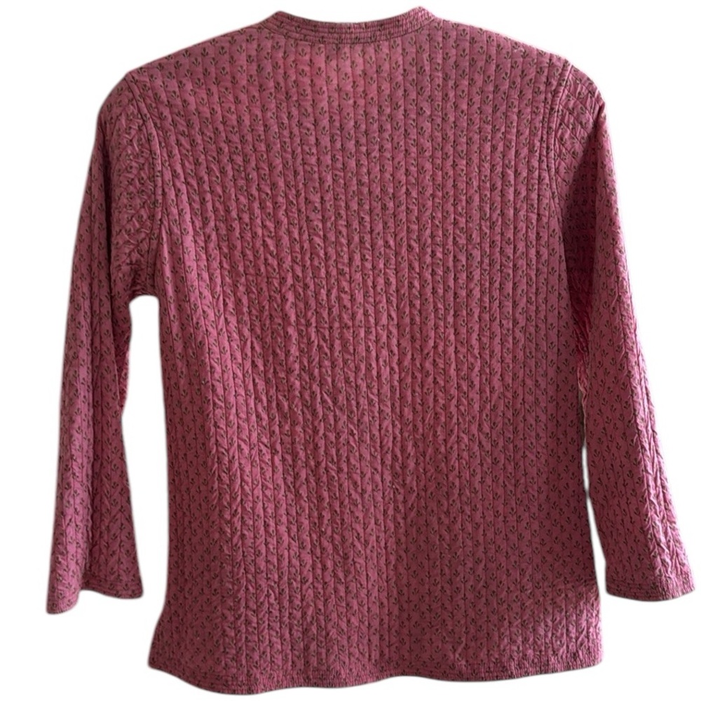 Quilted Reversible Jacket Pink Print M - Picture 4 of 5